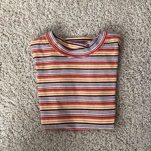 Striped stretchy T-shirt